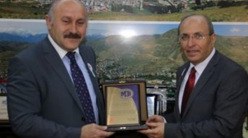 Vergi Haftası M&uuml;nasebetiyle Belediye Başkanı Polat'a Ziyaret