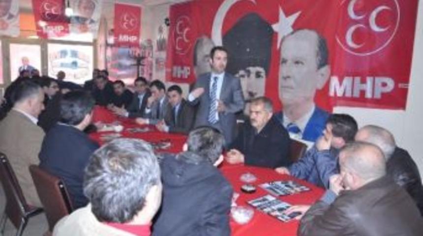 &Uuml;lk&uuml; Ocakları Eski İl Başkanı Mhp Belediye Başkan Adayına Destek İ&ccedil;in Kars&rsquo;a Geldi