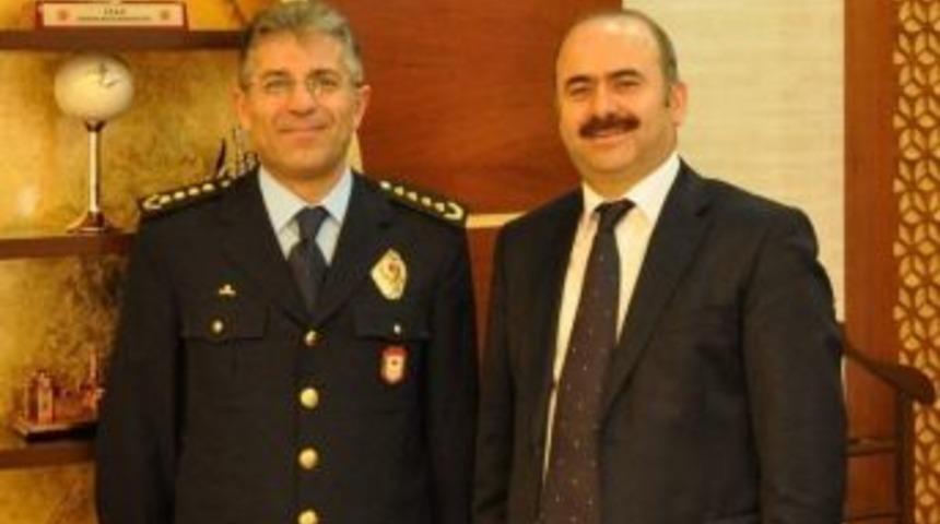 Siirt Pmyo M&uuml;d&uuml;r&uuml; Ekim, Vali Aydın'ı Ziyaret Etti