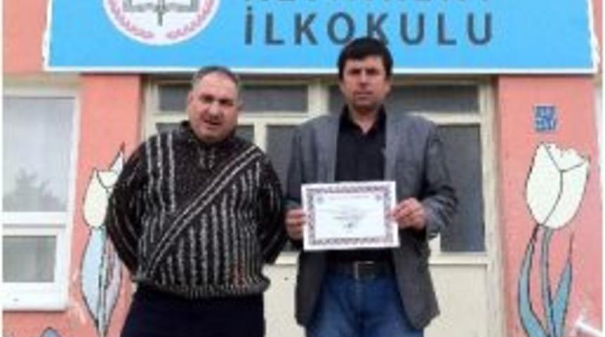 Altınkent Ortaokulu&rsquo;na Nafi G&uuml;ral Fen Lisesi&rsquo;nden Kutlama Belgesi