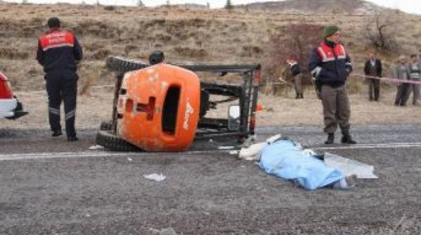 Nevşehir&rsquo;de Forklift Devrildi: 1 &Ouml;l&uuml;, 1 Yaralı