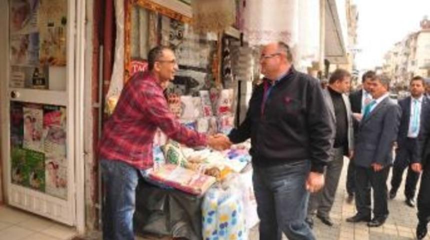 Ak Parti Adayı Barut, Esnafı Ziyaret Etti