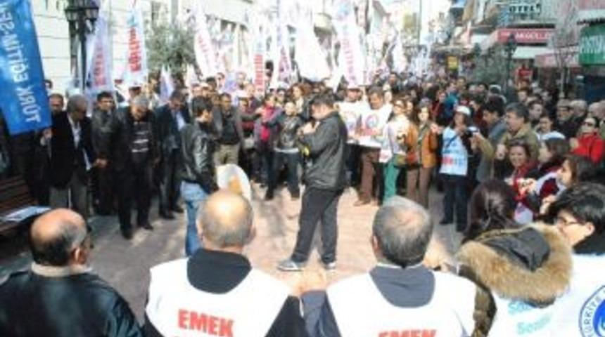 Aydın&rsquo;da &Ouml;ğretmenlerden Davul Zurnalı Eylem