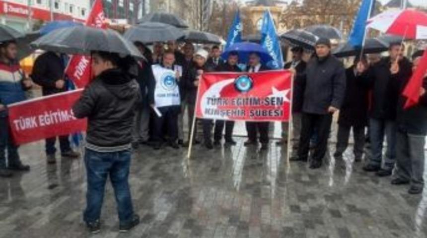 T&uuml;rk Eğitim-sen Meb Yasa Tasarısını Protesto Etti