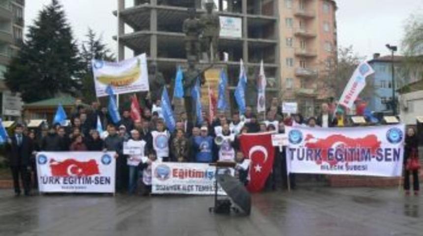 Boz&uuml;y&uuml;k&rsquo;te &Ouml;ğretmenlerden Meb Yasa Tasarısı Tepkisi