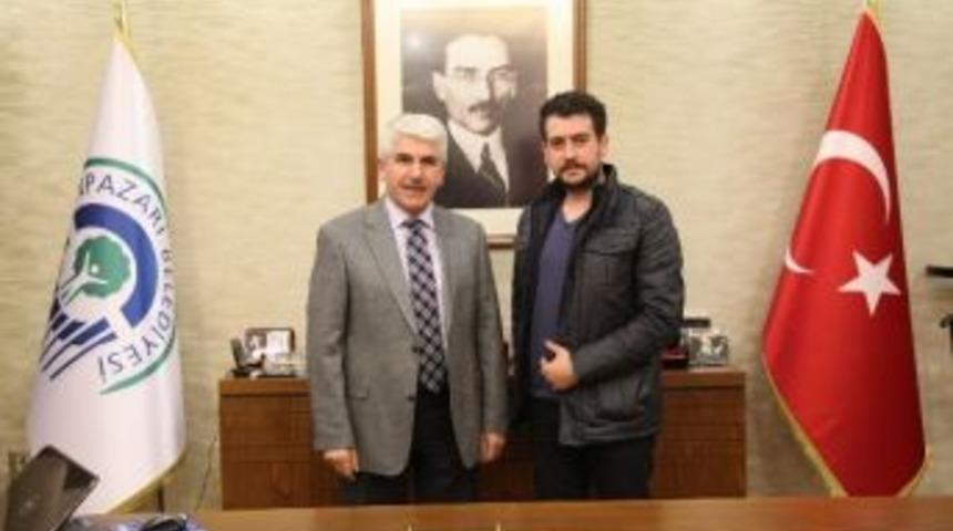 'o Ses T&uuml;rkiye' Finalisti Abdullah Civliz Başkan Sakallı'yı Ziyaret Etti