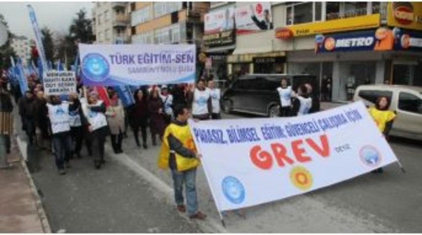 Samsun&rsquo;da &lsquo;meb Yasa Tasarısı&rsquo;na Protesto