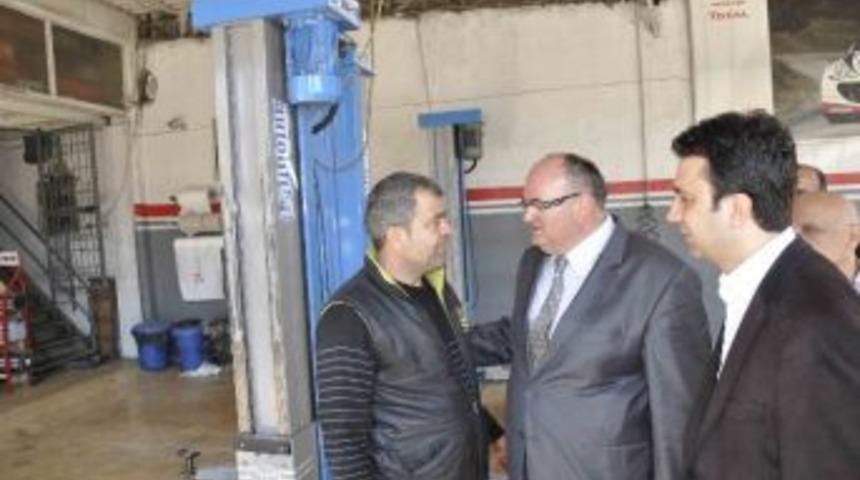 Ak Parti Adayı Barut, Sanayi Esnafını Ziyaret Etti