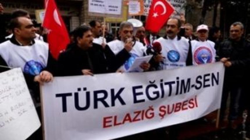 T&uuml;rk Eğitim Sen &Uuml;yeleri Bir G&uuml;n İş Bıraktı