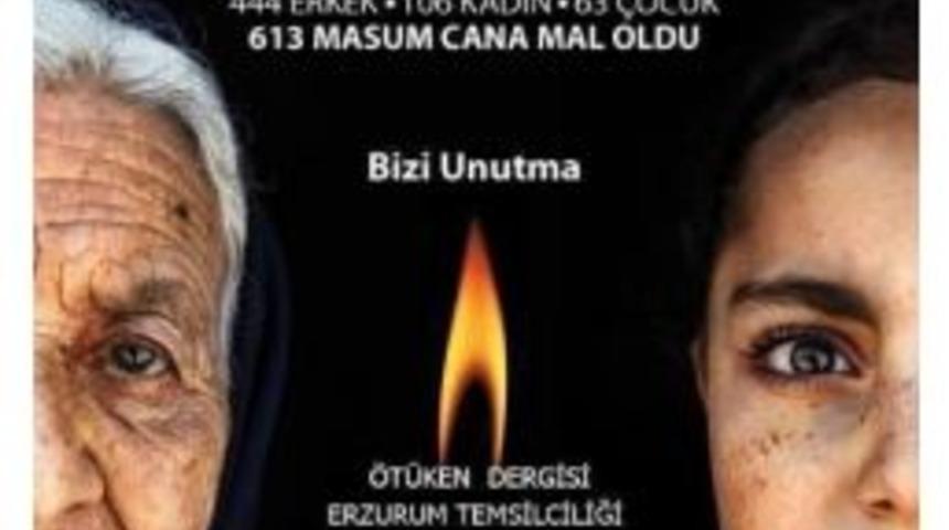 Erzurum&rsquo;da &ldquo;hocalı Katliamına Lanet Y&uuml;r&uuml;y&uuml;ş&uuml;&rdquo; D&uuml;zenlenecek