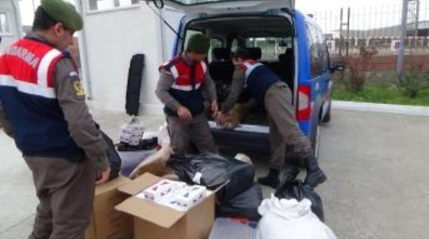 Jandarmadan 30 Bin Liralık Ka&ccedil;ak Sigara Operasyonu