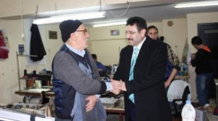 Ak Parti Ortahisar Belediye Başkan Adayı Gen&ccedil;'ten Oto Galericileri Ve Sanayi Esnafına Ziyaret