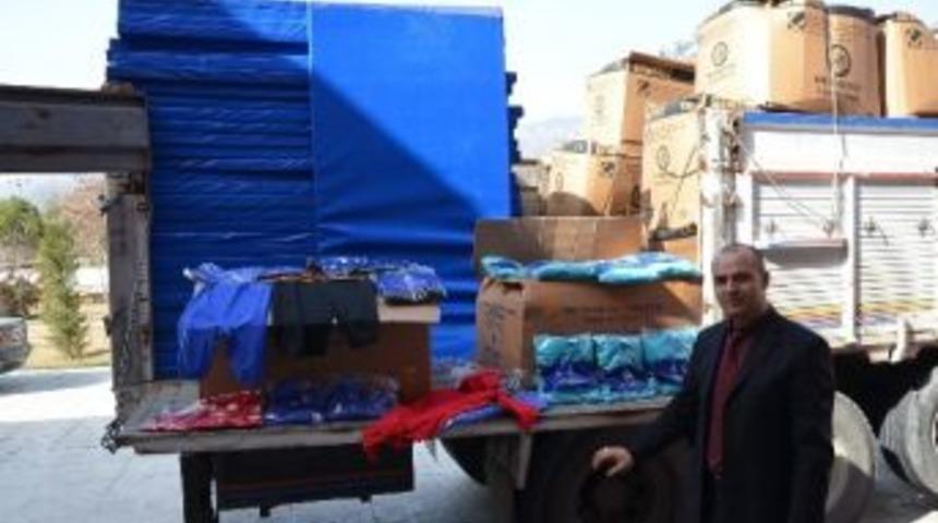 İbb&rsquo;den Kargılı G&uuml;reş&ccedil;ilere Malzeme Desteği