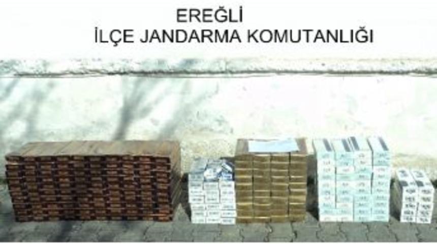 Ereğli&rsquo;de 2 Bin 320 Paket Ka&ccedil;ak Sigara Ele Ge&ccedil;irildi