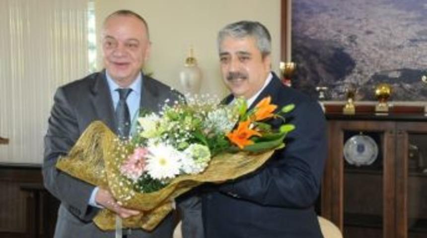 Başkan Erg&uuml;n&rsquo;den Emniyet M&uuml;d&uuml;r&uuml; Alkaya&rsquo;ya Ziyaret