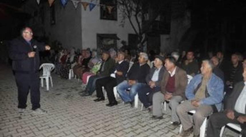 Ak Parti Adayı Barut, K&ouml;y Ziyaretlerine Devam Ediyor