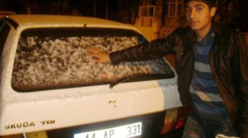 Doğanşehir&rsquo;de Kar Yağdı