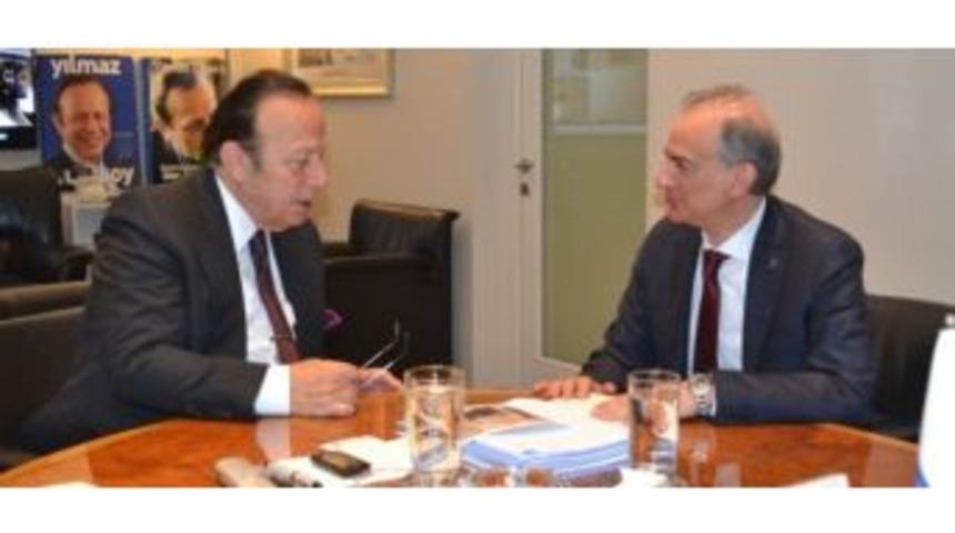 Başkan Adayı Zeynel Abidin Okul, Yılmaz Ulusoy&rsquo;u Ziyaret Etti