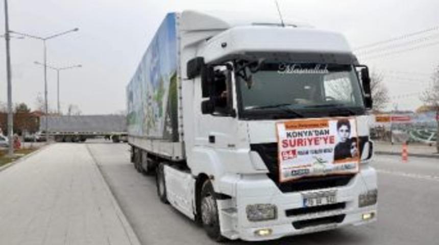 Konya İhh'den Suriye&rsquo;ye 5 Tır Yardım