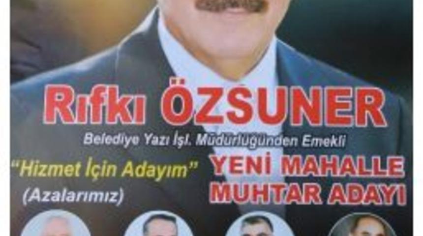 Nazıllı'de Rıfkı &Ouml;zsuner Muhtar Adaylığını A&ccedil;ıkladı