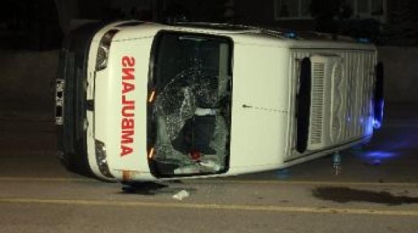 Başkentte Ambulans Kazası