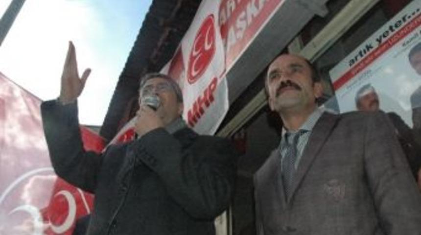 Mhp B&uuml;y&uuml;kşehir Belediye Başkan Adayı Aydın, Uzundere Ve K&ouml;ylerinde Se&ccedil;im &Ccedil;alışmalarını S&uuml;rd&uuml;rd&uuml;