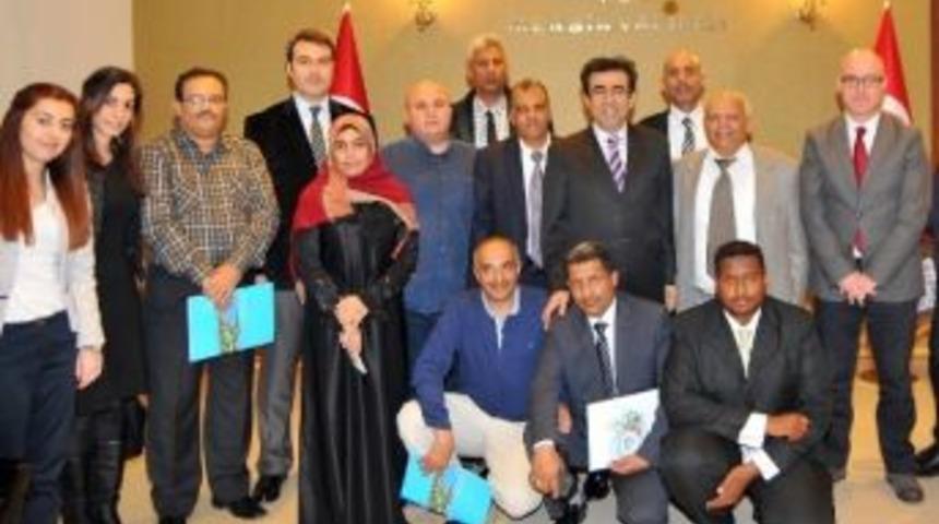 G&uuml;zeloğlu, Yemen Bakan Yardımcısı Mohammed Abdulghani Al-qubati'i Kabul Etti