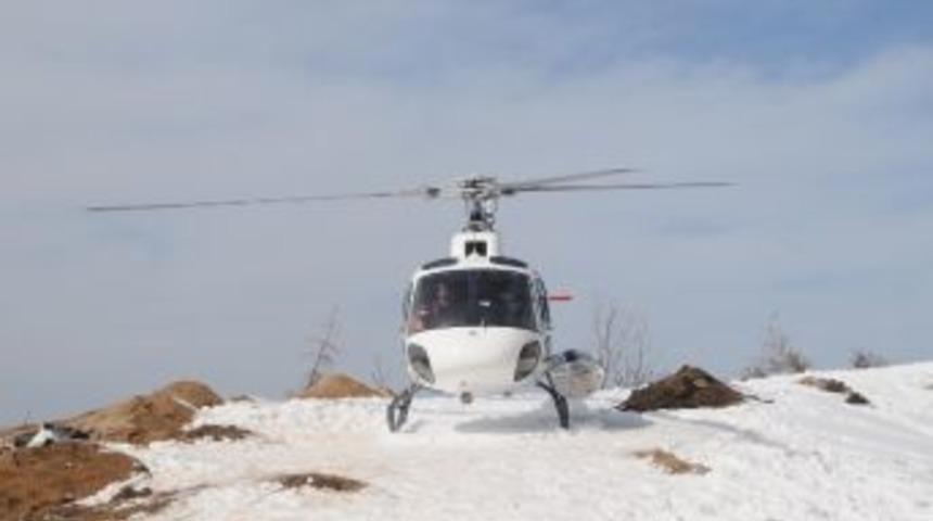 Rize&rsquo;de Helikopter Destekli Kar Y&uuml;r&uuml;y&uuml;ş&uuml;