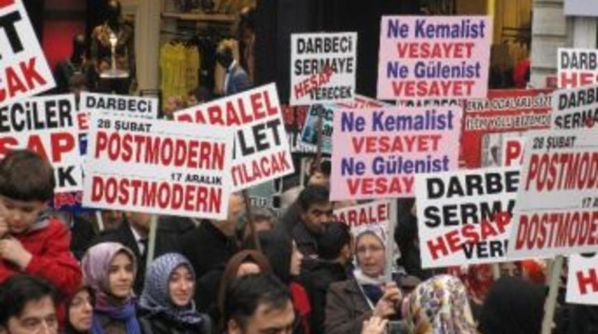 Beyoğlu&rsquo;nda 28 Şubat Protestosu