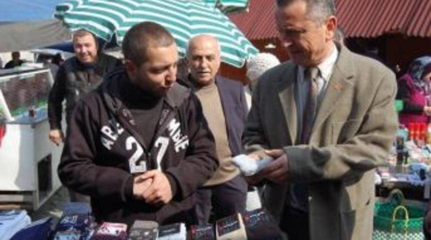 Kantarcı Pazar Esnafını Gezdi