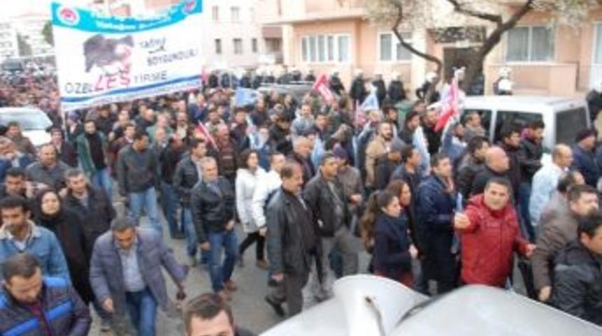 Maden İş&ccedil;ileri Protesto G&ouml;sterisi Yaptı