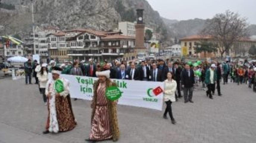 Amasya'da Yeşilay Y&uuml;r&uuml;y&uuml;ş&uuml;