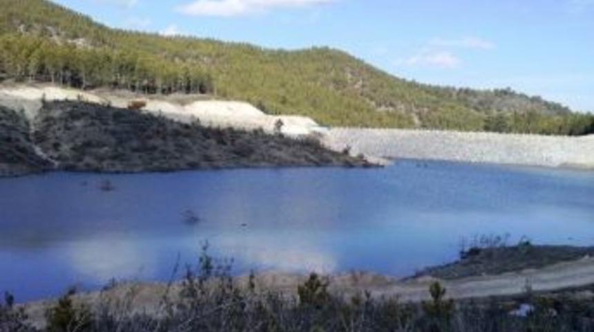 Hisarcık G&uuml;ld&uuml;ren Sulama G&ouml;leti'nde Su Tutulmaya Başlandı