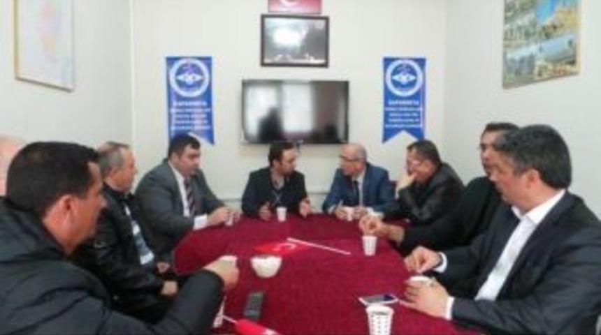 T&uuml;rk Eğitim-sen Şube Başkanı Uğur, Kapadokya Rumeli M&uuml;badilleri Derneği'ni Ziyaret Etti