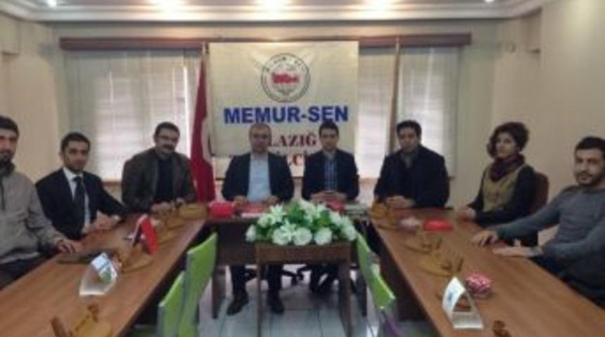 Gen&ccedil; Elazığlılar Derneğinden Memur Sen&rsquo;e Ziyaret
