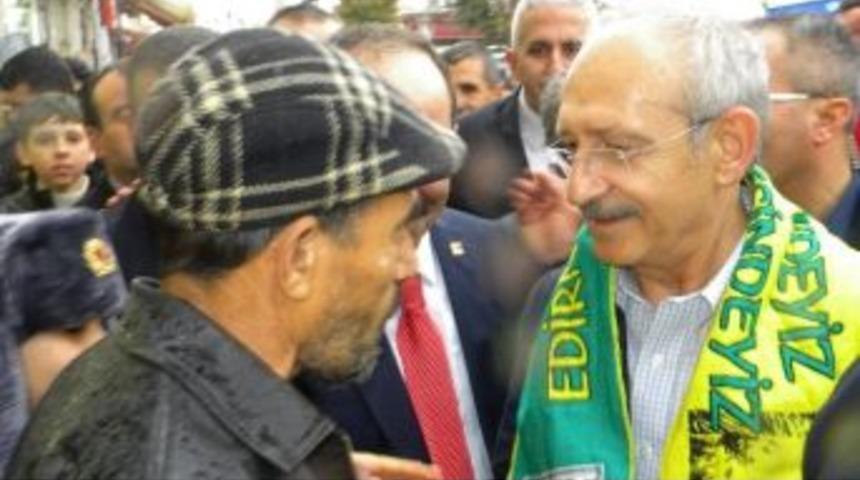 Kılı&ccedil;daroğlu, Edirne'de Esnafı Ziyaret Etti