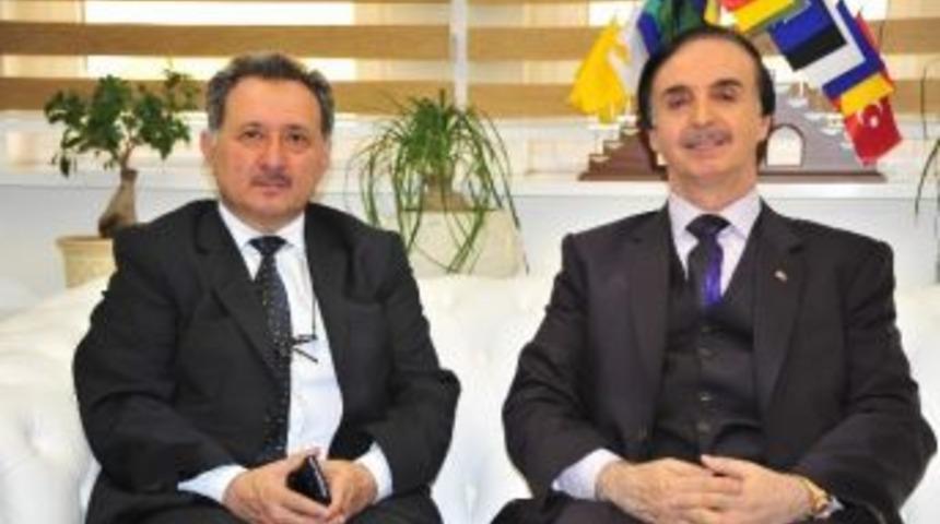 Bt&uuml; Rekt&ouml;r&uuml;nden Başkan Keskin'e Ziyaret