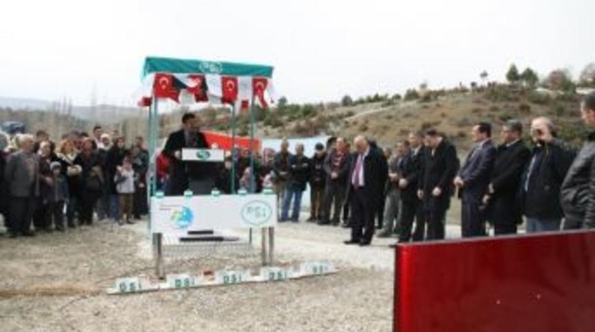 Şaphane G&ouml;letinin Temeli T&ouml;renle Atıldı