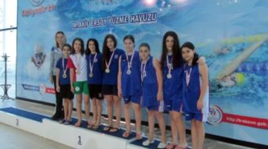 Trabzon&rsquo;da Okul Sporları Minik-yıldız-k&uuml;&ccedil;&uuml;kler Y&uuml;zme Yarışmaları Sona Erdi
