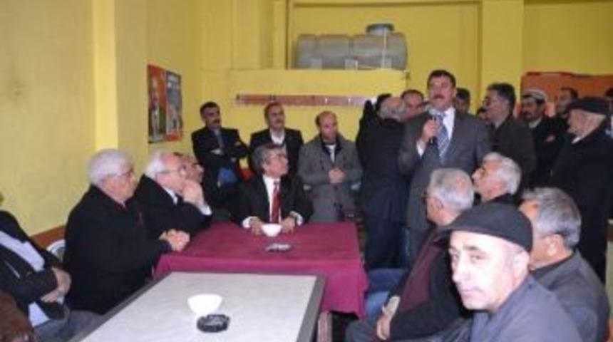 Chp Erzurum B&uuml;y&uuml;kşehir Belediye Başkan Adayı Abdulkadir Demirci, Se&ccedil;im &Ccedil;alışmalarını Şenkaya'da S&uuml;rd&uuml;rd&uuml;