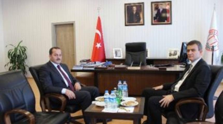 Emniyet M&uuml;d&uuml;r&uuml; Aksu&rsquo;dan Rekt&ouml;r İnan&ccedil;&rsquo;a Ziyaret