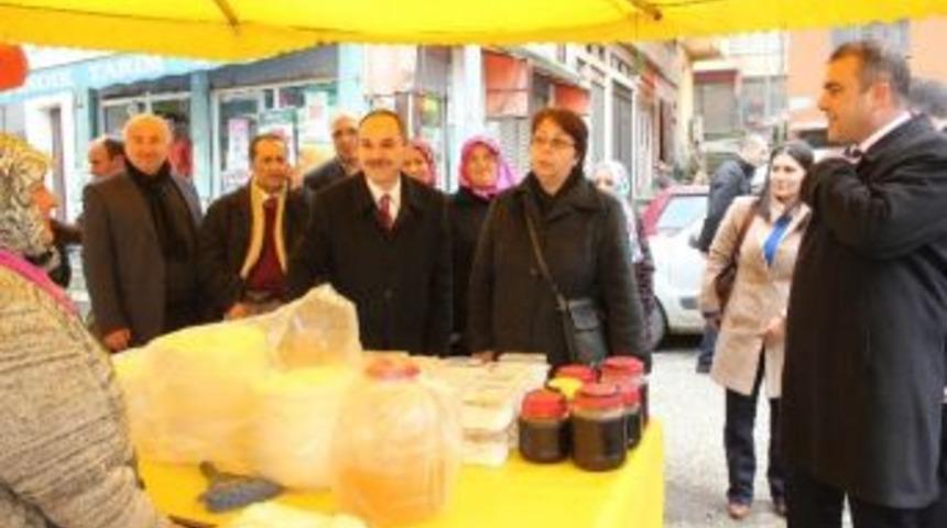 G&ouml;rele Belediye Başkan Adayı Erener Esnafı Gezdi