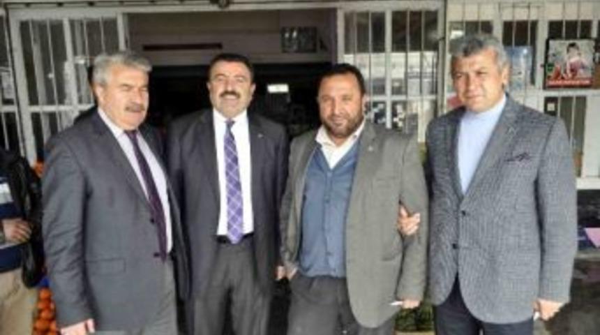 Mhp Başkan Adayı &Ouml;zsoy Hal Ve Doğu Sanayi Esnafını Ziyaret Etti