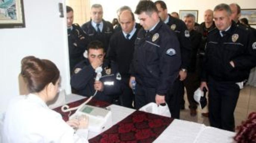 Polisler Solunum Testinden Geçti