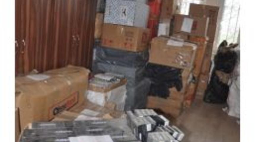 200 Bin Paket Ka&ccedil;ak Sigara &Ccedil;imento Fabrikasında Yakılarak İmha Edildi