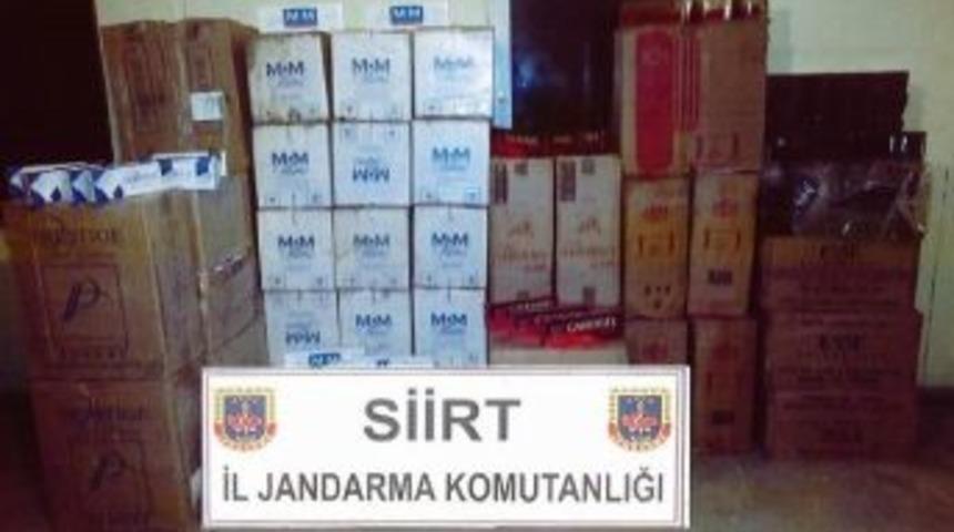 Siirt'te 246 Bin 360 Paket Ka&ccedil;ak Sigara Ele Ge&ccedil;irildi
