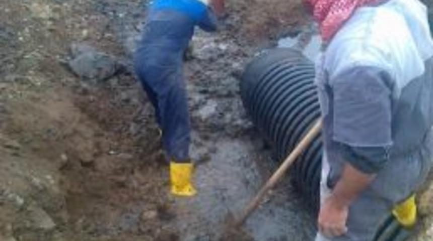 K&ouml;y&uuml; Kanalizasyon Suyu Bastı