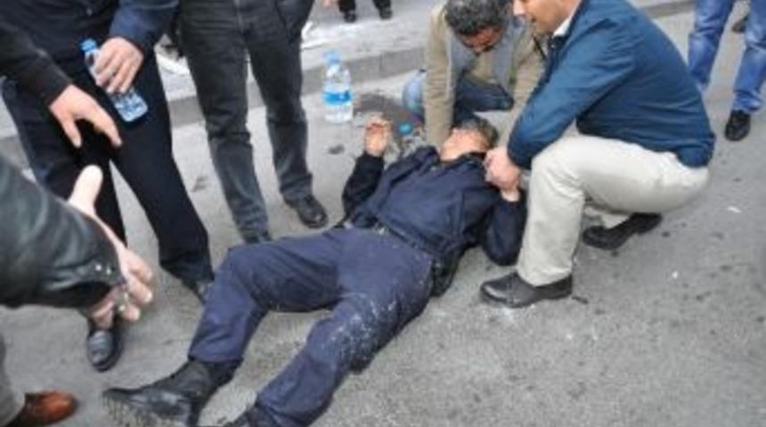 Aksaray&rsquo;da Hdp Binası &Ouml;n&uuml;nde Gerginlik