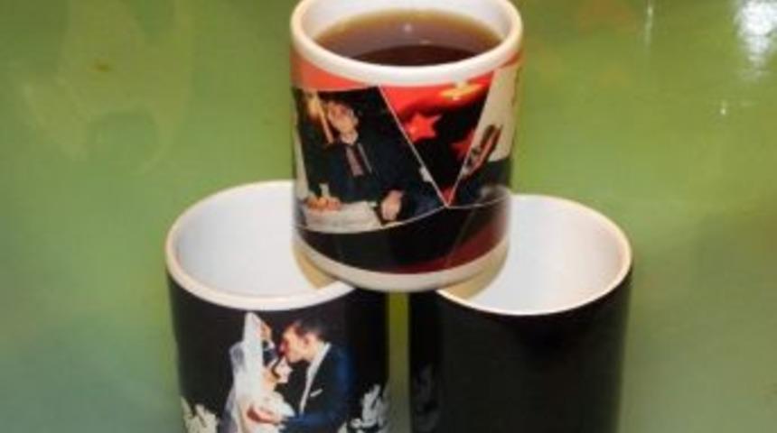 (&ouml;zel Haber) Kişiye &Ouml;zel Fotoğraf İşlemeli Bardaklar Yoğun İlgi G&ouml;r&uuml;yor