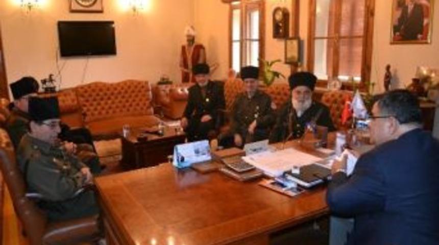 Geyveli Gaziler Başkan Yağcı'yı Ziyaret Etti